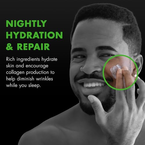 Tiege Hanley PM Nighttime Face Moisturizer for Men Sensitive Skin 2oz
