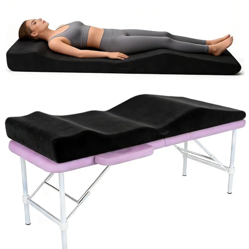 TDKDHoming 71x23in Ergonomic Lash Bed Topper with Removable Cover for Salons