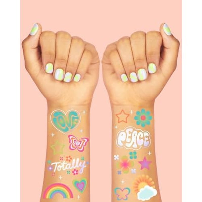 12 Sheets Glitter Freckles Stickers for Face and Body, Star and Heart Face Tattoo for Women and Girls, Long Lasting Waterproof Festival Rave Makeup Accessories
