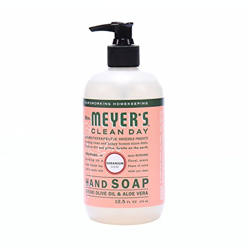 Liquid Hand Soap with Geranium - Moisturizing, Paraben-Free, 12.5 fl oz, 6 Pack