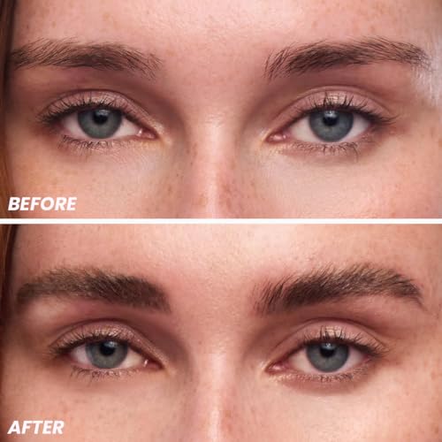 Wonderskin Wonder Blading Brow Stain & Go Masque with Brow Styler Gel, Long Lasting Eyebrow Tint and Clear Gel, Volumizing and Smudge Proof (Brunette)