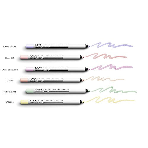 NYX PROFESSIONAL MAKEUP Faux Whites Eye Brightener, Eyeliner Pencil - Seashell (Pale Pink With Blue Undertone)