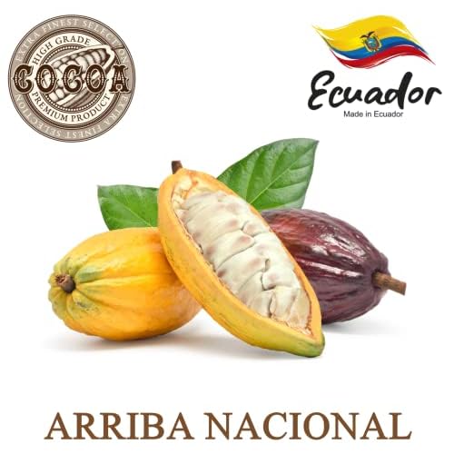 Plant Guru Raw Cocoa Butter 16 oz. / 1 lb. 100% Pure Unrefined FOOD GRADE Arriba Nacional Cacao Bean, Bulk Rich Chocolate Aroma For Lip Balms, Stretch Marks, DIY Base For Body Butters & Soap Making