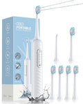 Duolosy White 2-in-1 Electric Toothbrush & Water Flosser Kit - Travel Friendly