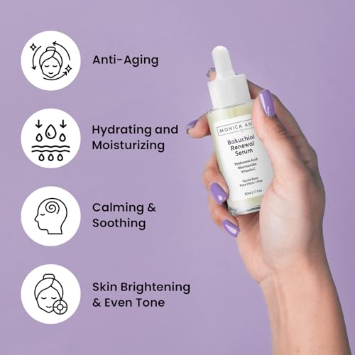 Bakuchiol Face Serum for Anti-Aging & Brightening with Hyaluronic Acid