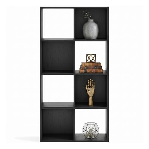 8 Cube Storage Organizer - Black Bookcase with Versatile Shelving - Variation of THIS Listing