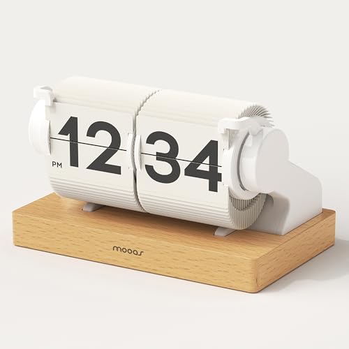Mini Flip Clock with Alarm & Timer - Rechargeable White Variation of THIS listing