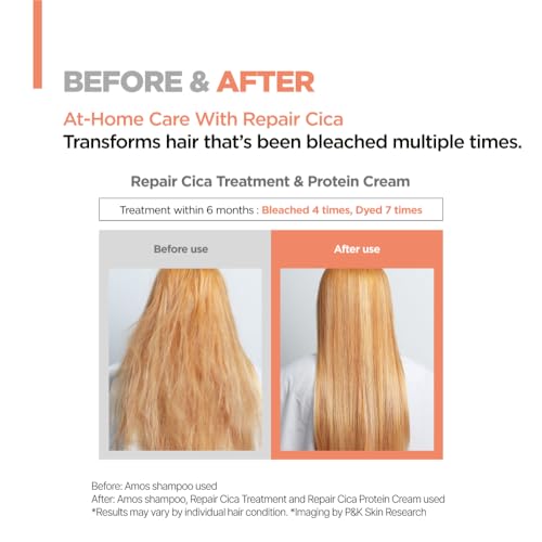 Repair Cica Protein Cream - Anti-Frizz Deep Conditioner for Damaged Hair - Protein Repair Variant