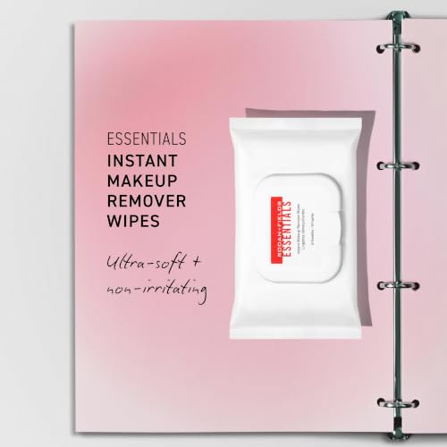 Gentle Makeup Remover Wipes - Sensitive Skin Face Cleansing Towelettes, 2 Pack
