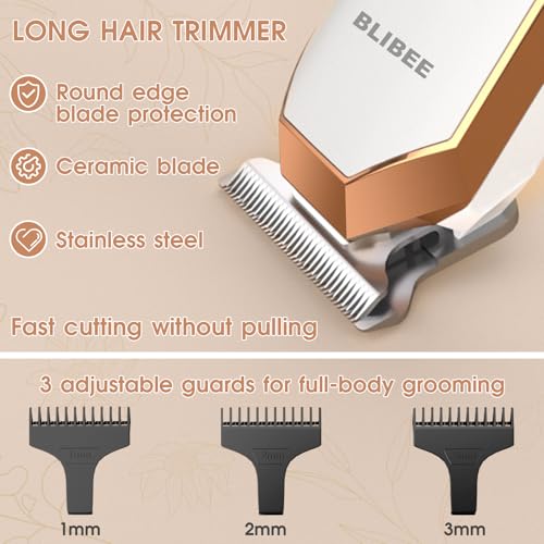 Hair Clippers & 1 Bikini Trimmer - Waterproof Electric Clippers & 4 in 1 Bikini Trimmer Set, Deluxe Wet/Dry Body Shaver for Nose Eyebrows Beard Pubic Hair, Green