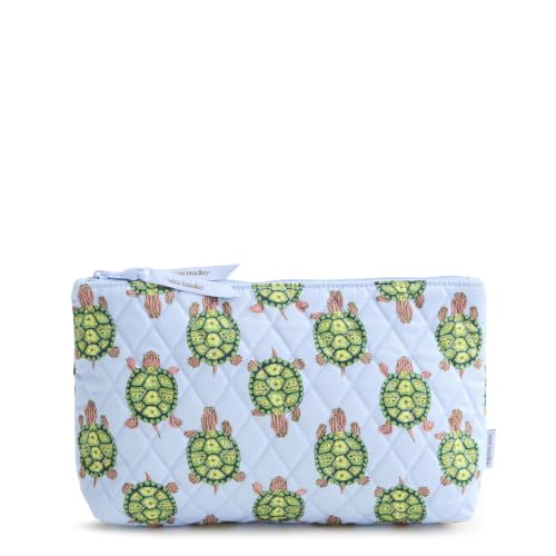 Vera Bradley Women's Slow Dance Medium Cotton Pouch – Travel & Makeup Organizer