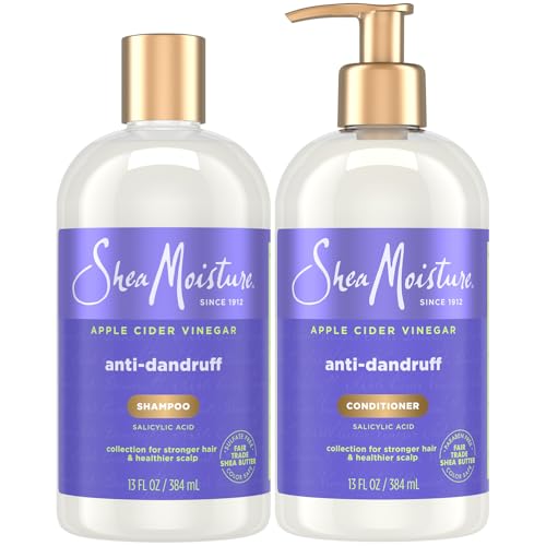 SheaMoisture Anti-Dandruff Shampoo & Conditioner Set with Salicylic Acid 13 Oz Each