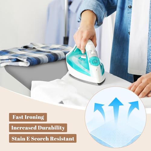 RIZTAIK Gray Space-Saving Compact Ironing Board 13 x 43 Inches