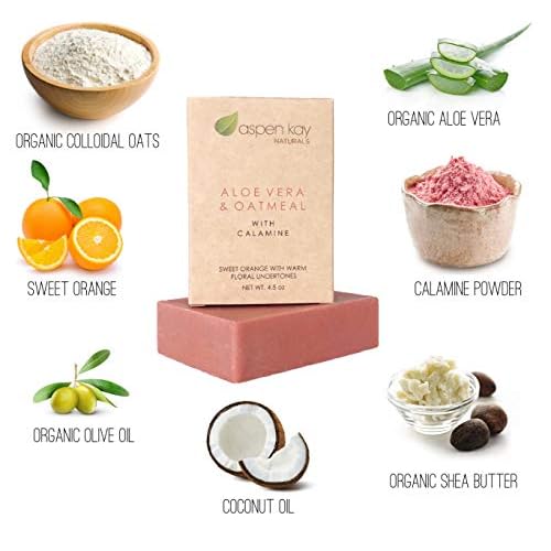 Soap Set - Made with Natural and Organic Ingredients. Gentle Soap. 1 Arnica & Mint - 1 Calamine Soap ? 1 Neem Soap - 4.5oz Bar