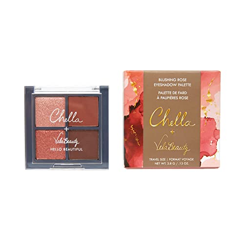 Travel Size Eyeshadow Palette - Blushing Rose - Vegan Cruelty-Free