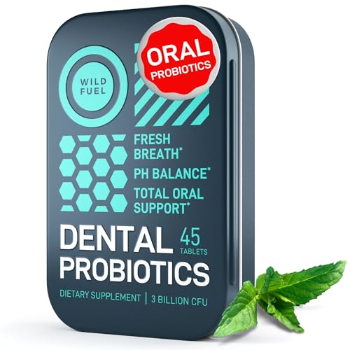 Oral Probiotics for Bad Breath and Dental Health - 3BN CFU, 14 Strains, 45 Mint Tablets