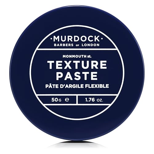 Murdock London Texture Paste - Soft Hold, Low Sheen Hair Styling Paste for Men, Rough Textured Finish, Lightweight, 1.76 fl oz - Variation