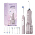 Pink Lavender H2ofloss 2-in-1 Electric Toothbrush & Water Flosser Set