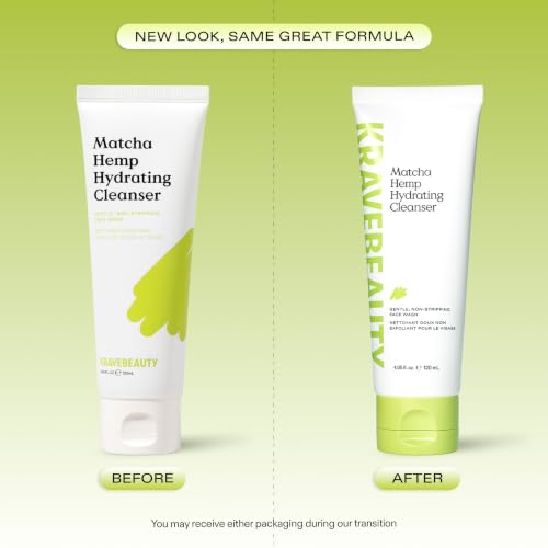 Gentle Hydrating Facial Cleanser with Matcha & Hemp — 2 x 120 mL (4.05 Fl Oz) Pack of 2