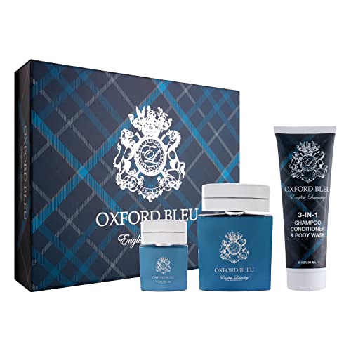 English Laundry Oxford Bleu 3-Piece Fragrance Gift Set - 3.4 Fl Oz