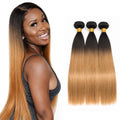 Blonde Straight Human Hair Bundles - 10, 12, 14 Inch, Double Weft, Virgin Brazilian