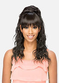20 Inch Spiral Curl Ponytail with Dome Top & Fringed Bang Synthetic Hair - Variation FS1B/33