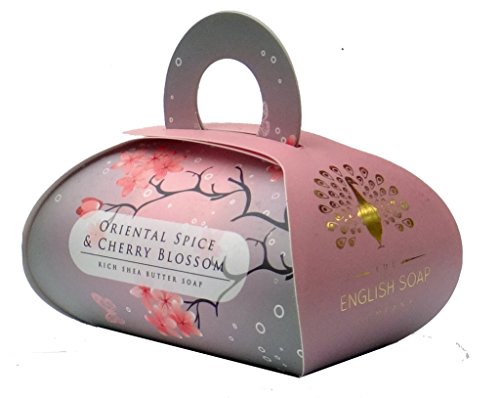 Large Bath Soap Gift Bag - Oriental Spice & Cherry Blossom 260g | The English Soap Company