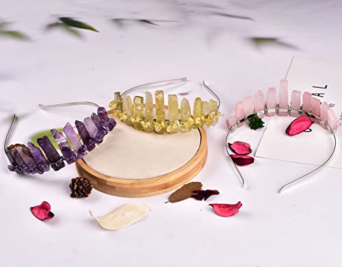 7 Chakra Crystal Headband - Handmade Boho Tiaras for Weddings & Parties