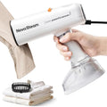 NovaSteam Handheld Vacuum Steamer for Clothes White 4500Pa Powerful Fabric Steamer
