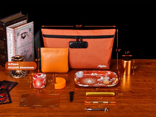Large Cosmetic & Travel Organizer Bag with Combination Lock, Waterproof Storage Case