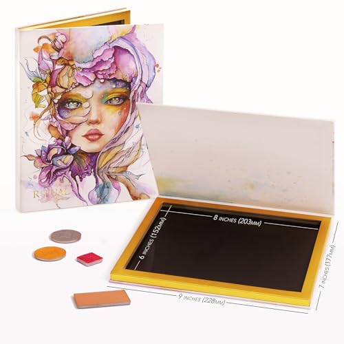 Extra Large Magnetic Makeup Palette - Limited Edition, 7x9 Inches, Customizable Storage for Eyeshadow, Powder & Blush