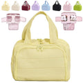 Toiletry Bag, Travelfree Toiletry Bag, Travel Toiletry Bag, 4-in-1 Multi-functional Wide-Open Travel Cosmetic Bag, Waterproof Dry-Wet Separation (Yellow)