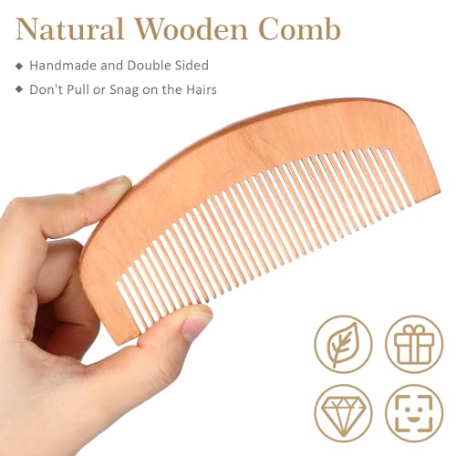 Sabary Circle Men's Beard Grooming Kit - 10 Sets with Brush & Comb, Travel Bag