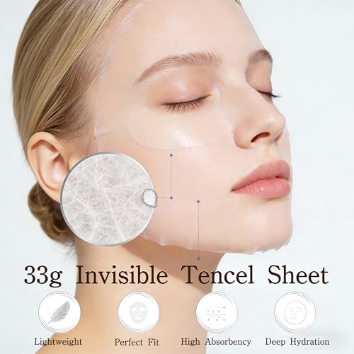 Japanese Face Mask Set, 15-Pack Hydrating Brightening Soothing Sheet Face Masks with Trehalose, Royal Jelly, Centella for Sensitive Skin, Face Mask Skin Care, All Skin Types