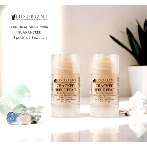 Luxuriant Cracked Heel Repair The ORIGINAL Twin Pack 2.5oz Dry Cracked Chapped Heels Feet Elbows Knees Skin