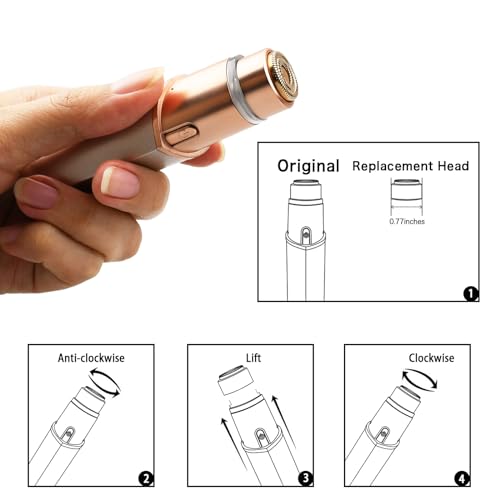 Gen 3 Replacement Heads for Flawless Facial Hair Remover - 5 Pack