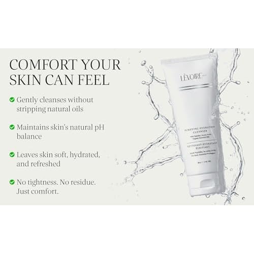 Purifying Hydration Cleanser| Gentle Daily Face Wash Infused with Peptides, Aloe Vera & Plant-Based Hyaluronic Acid| Sulfate-Free, Vegan & Cruelty-Free | 8oz