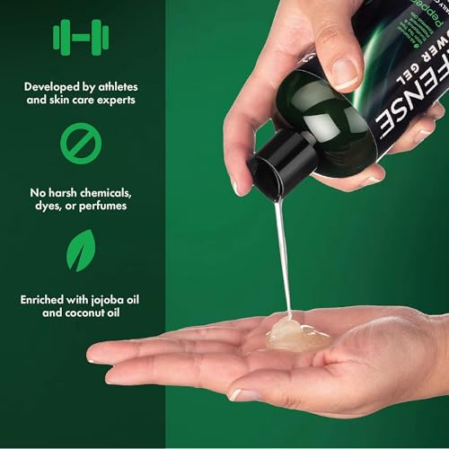 Defense Soap Peppermint Tea Tree Body Wash - Natural Moisturizing Shower Soap 32 oz - Variation: Peppermint / 32 Ounce Pack of 1