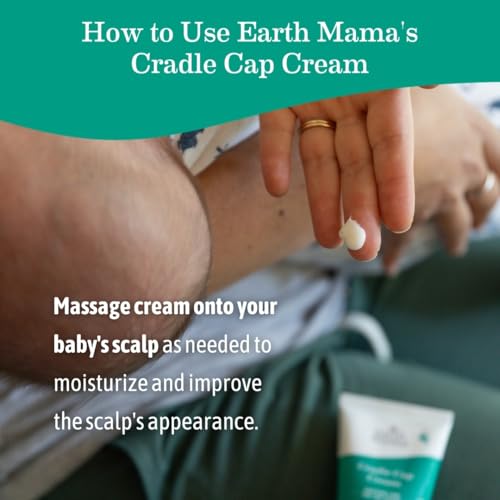 Earth Mama Cradle Cap Cream 2 oz Pack of 2 Organic Baby Hair & Scalp Care