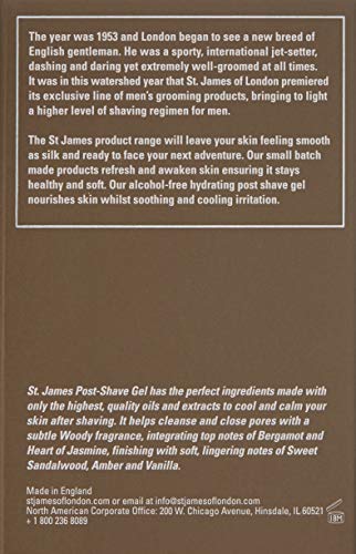 Post Shave Gel for Men - Soothing & Hydrating, Alcohol & Paraben Free