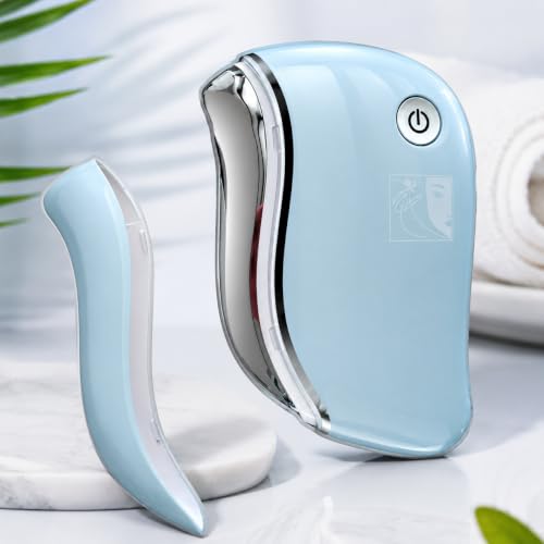 Electric Heated Gua Sha Face Massager for Skin Tightening & Relaxation
