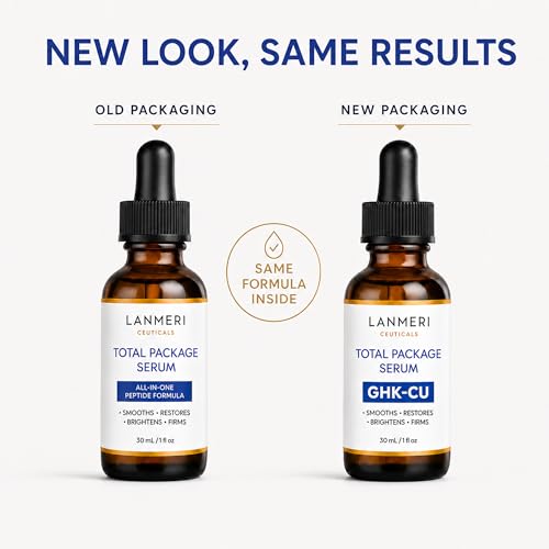 Lanmeri 1-Pack GHK-Cu Copper Peptide Face Serum for Anti-Aging & Firming