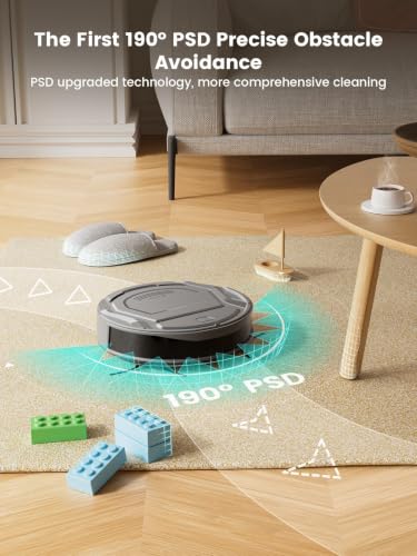Robot Vacuum Cleaner with WiFi App Alexa Control 4000Pa Suction Slim Design