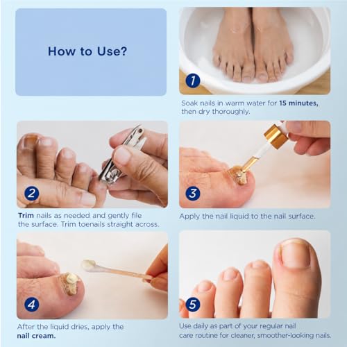 Natural Vine Red Patches Toenail Fungus Treatment Kit 32 Pcs + Liquid 15mL + Cream 20g