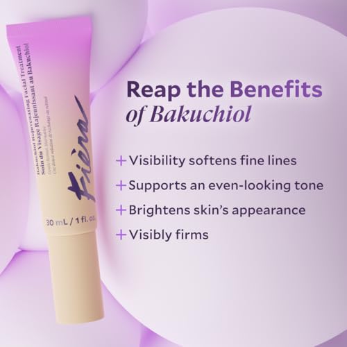 Fi?ra Bakuchiol Rejuvenating Facial Treatment - Retinol-Alternative for Mature Skin - Corrects and Delays Visible Signs of Aging - With Potent Antioxidants - 1 FL. OZ.