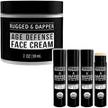 RUGGED & DAPPER Men's Face Cream and Organic Lip Balm Hydration Bundle