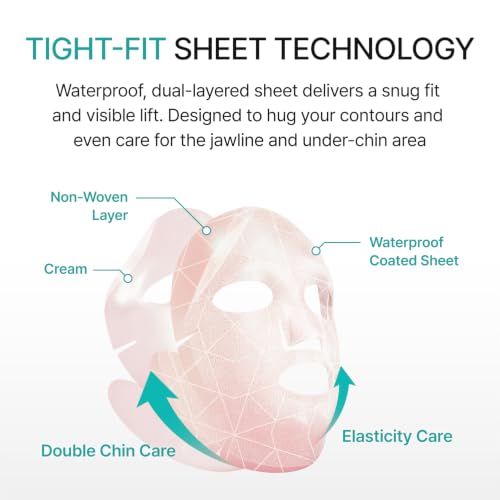 V Tighter Sheet Mask with c-PDRN & Collagen - 4 Pack - Skin Tightening & Lifting