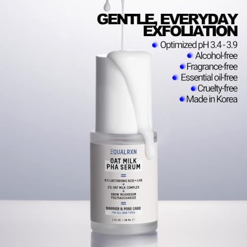 Oat Milk PHA Serum - Hydrating Exfoliant for Sensitive Skin, Pore Refinement & Barrier Care