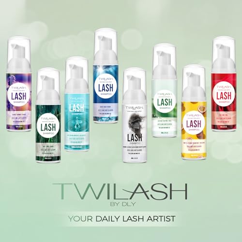 Lash Shampoo for Lash Extensions, 2 Fl Oz / 60ml - Includes 2 Brushes - Aloe Vera Scent - Eye-Friendly Foam for Salon and Home Use