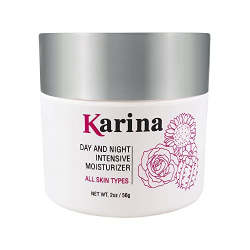 Karina Skincare - Day and Night Intensive Moisturizer Face Cream - Soothing Vitamin E Cream - Helps Calm, Hydrate & Restore - Daily Moisturizer for Dry Skin & Sensitive Skin - Travel Size 2oz